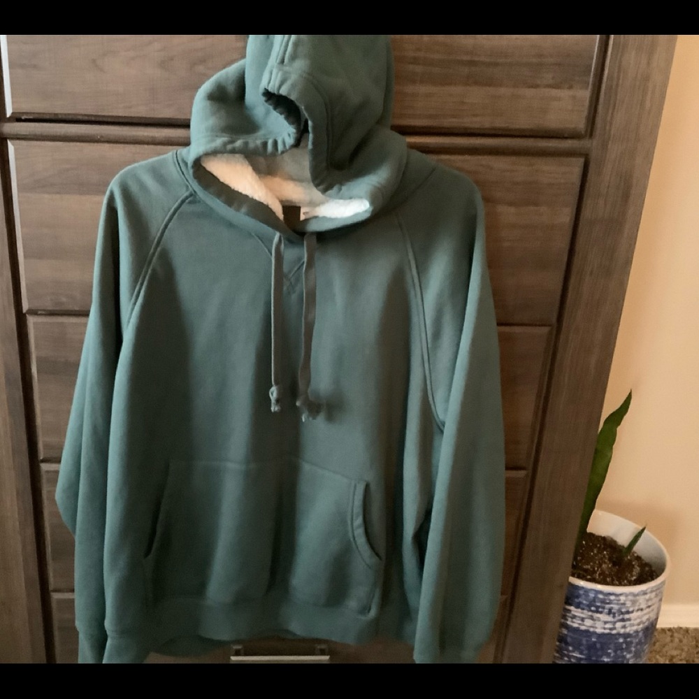 Old Navy Hooded Pullover. Green Sweatshirt XXL